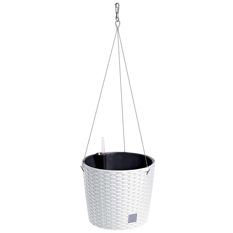 RATTAN 26cm WHITE with Watering System