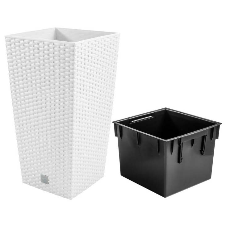 RATO 30 SQUARE WHITE with Watering System