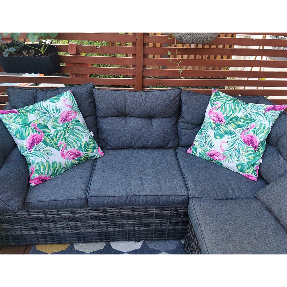 Outdoor Cushion Cover 50x50cm Flamingos