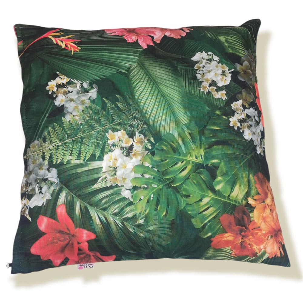Outdoor Cushion Cover 50x50cm Tropical Garden