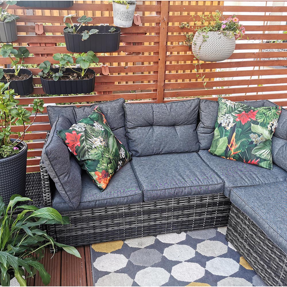 Outdoor Cushion Cover 50x50cm Tropical Garden